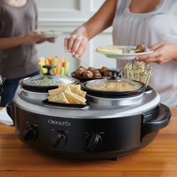 CrockPot Trio Slow Cooker and Warmer Stainless Steel