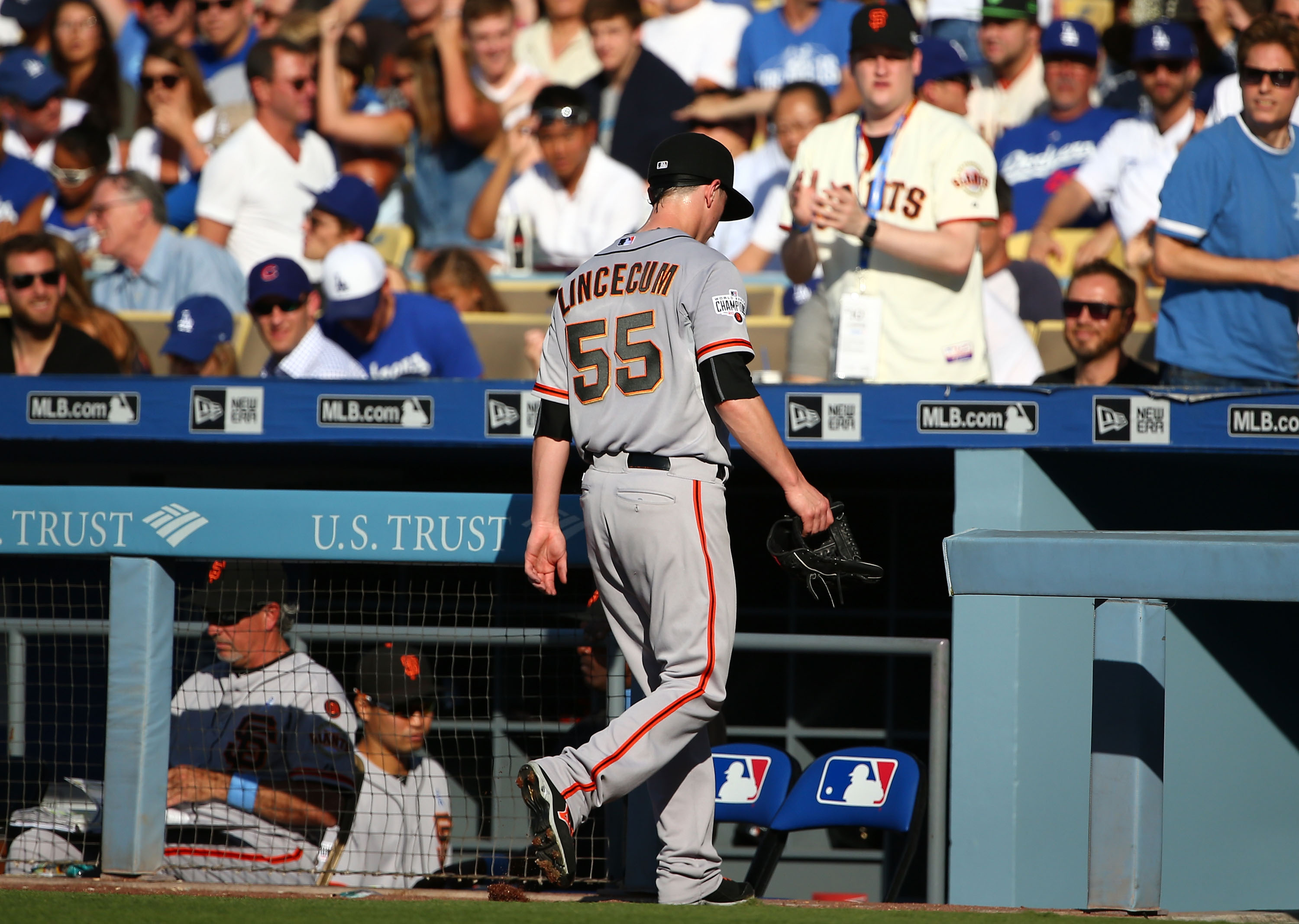 Tim Lincecum chased early in Giants' 10-2 loss to Dodgers