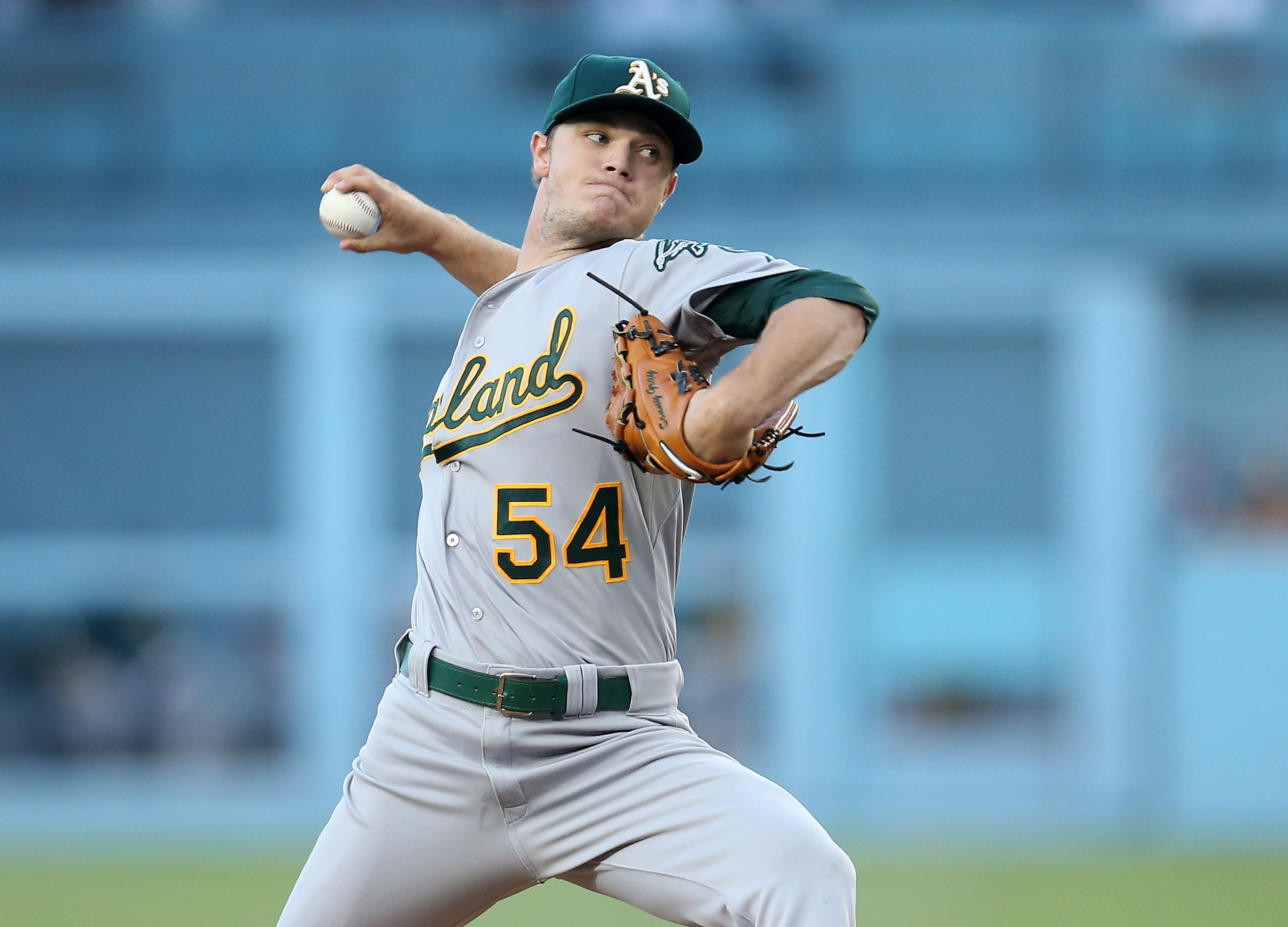 Athletics' Gray fires 3-hitter, blanks Dodgers, Sports