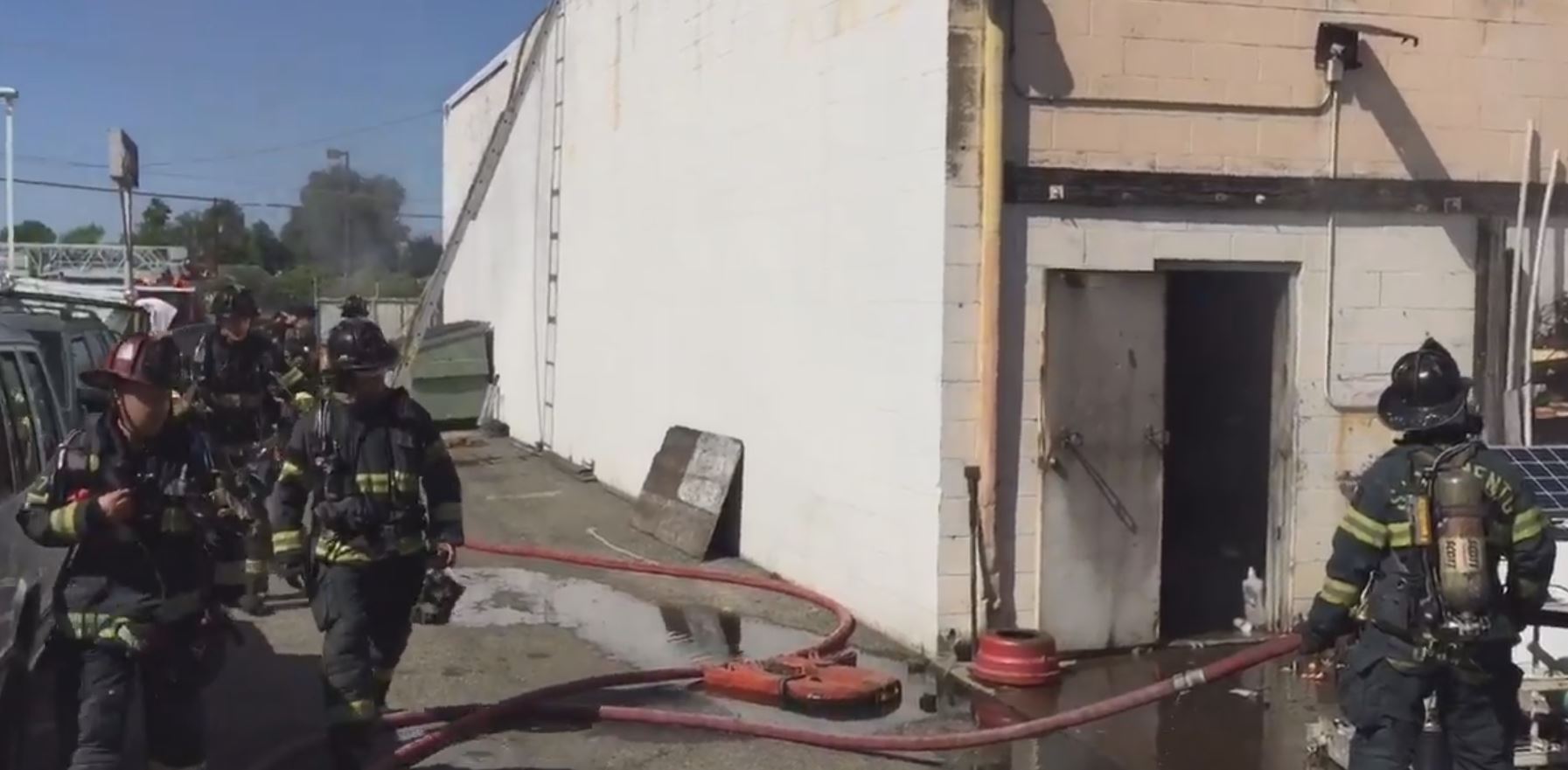 Sacramento Firefighter Receives Treatment Following Commerical Fire 1510