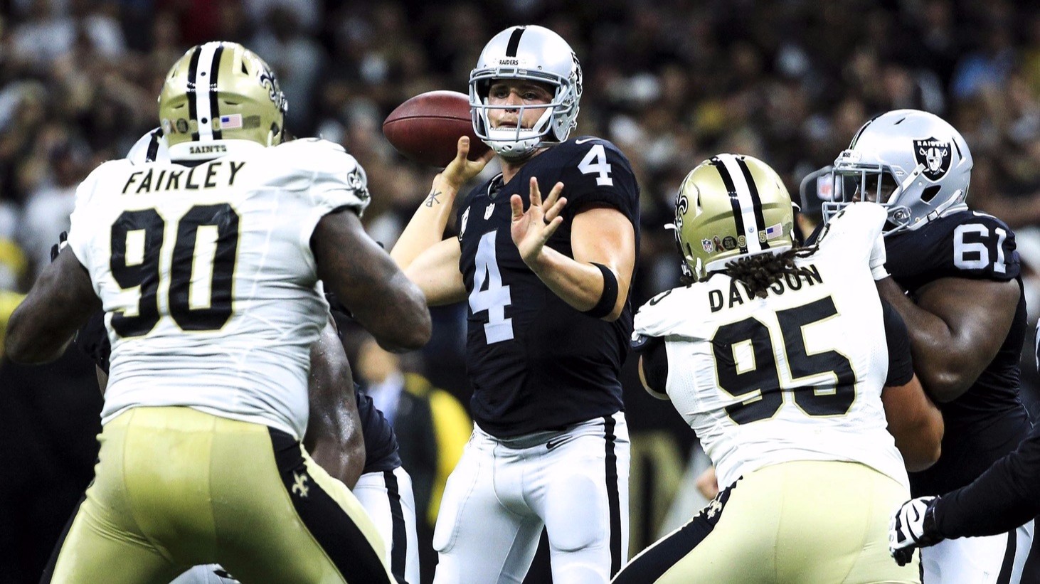 Late drive gives Raiders shocking win over Saints 35-34 - ABC7 San Francisco