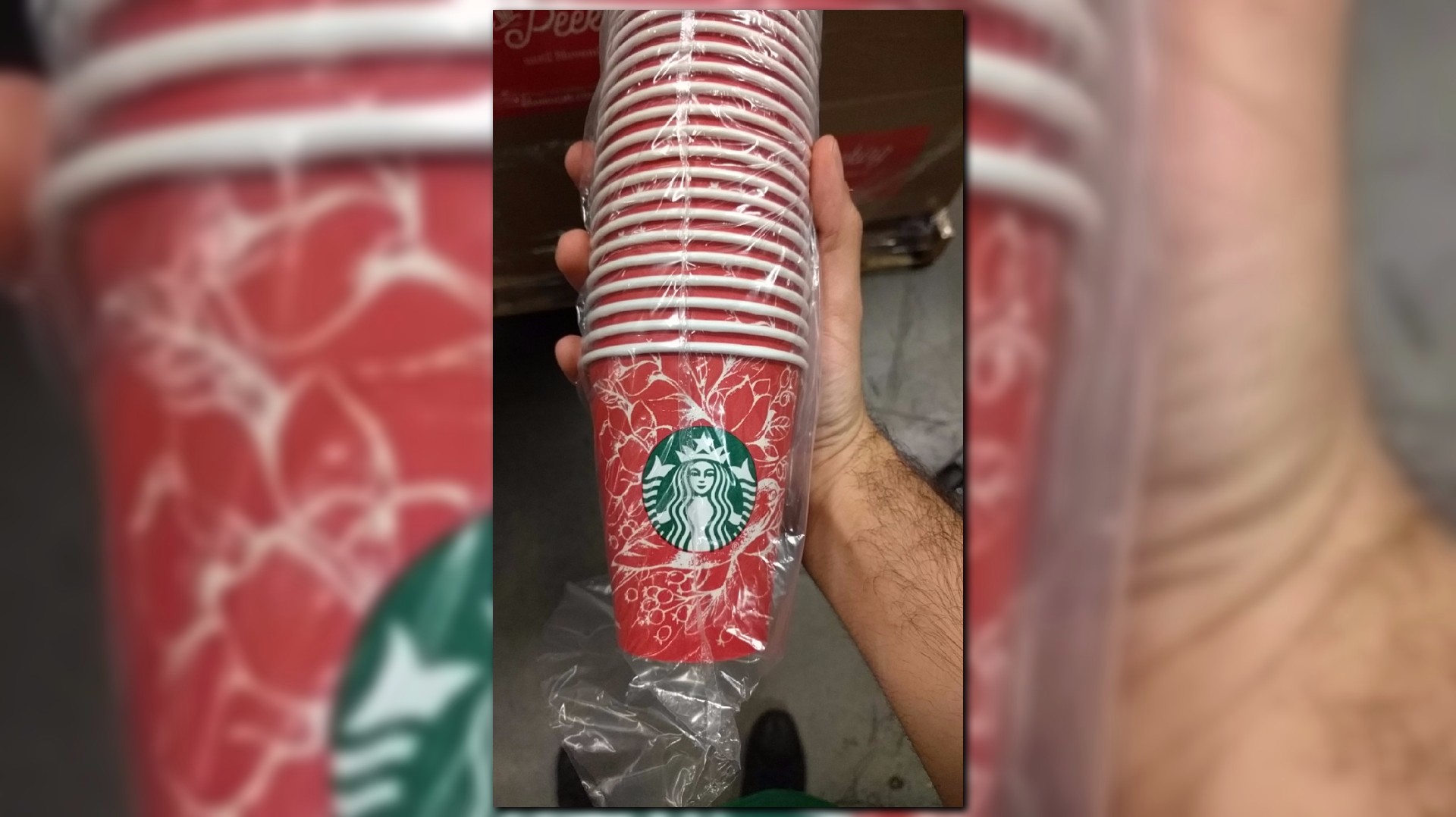 Starbucks holiday red cups leaked on Reddit