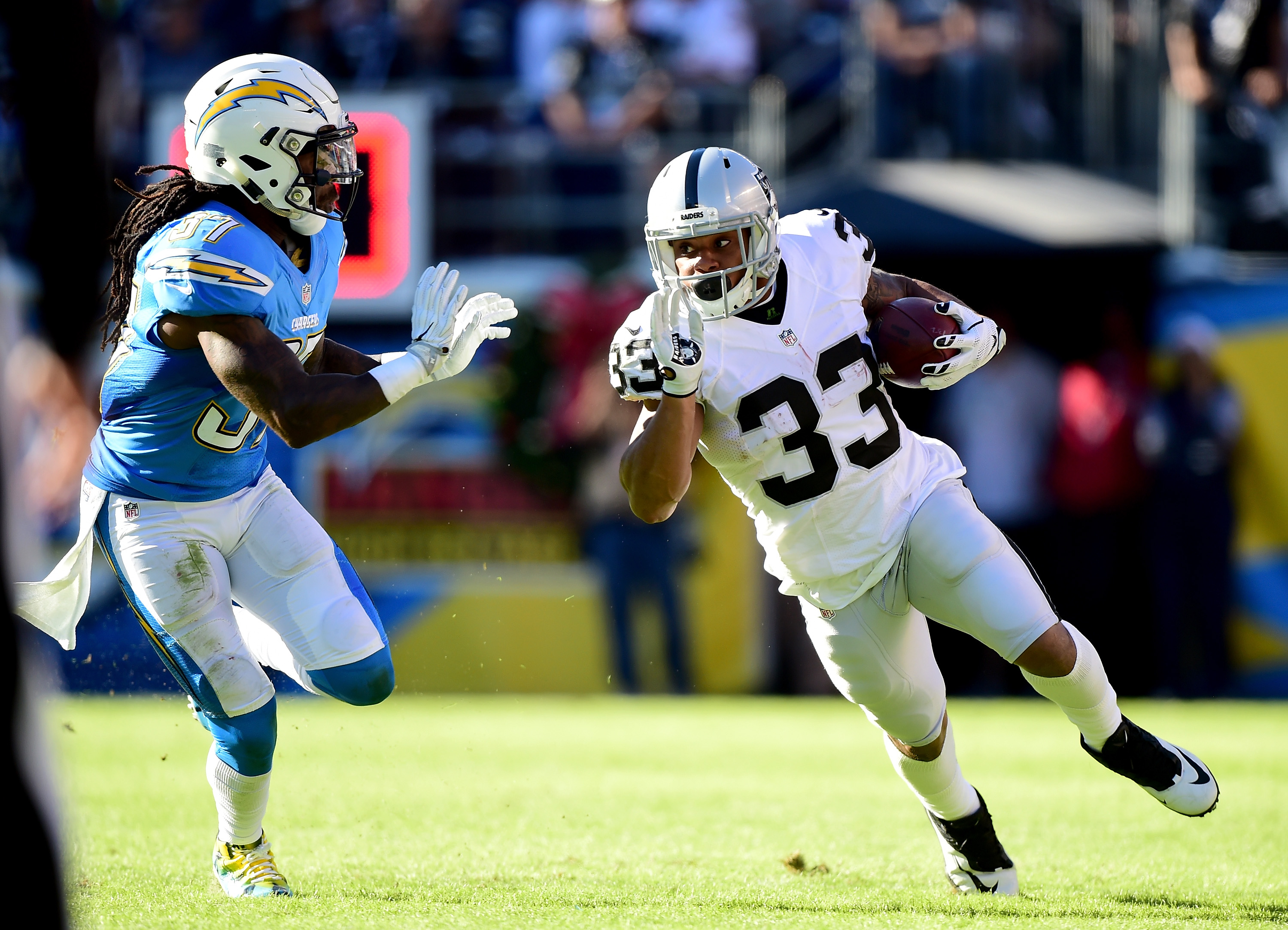 oakland raiders vs san diego chargers