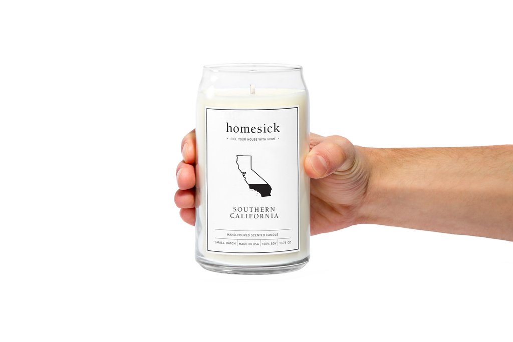 You can buy a 'homesick candle' that smells like Southern California