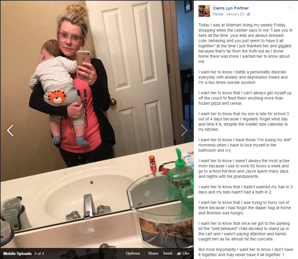 New Mom Photo On Facebook Goes Viral