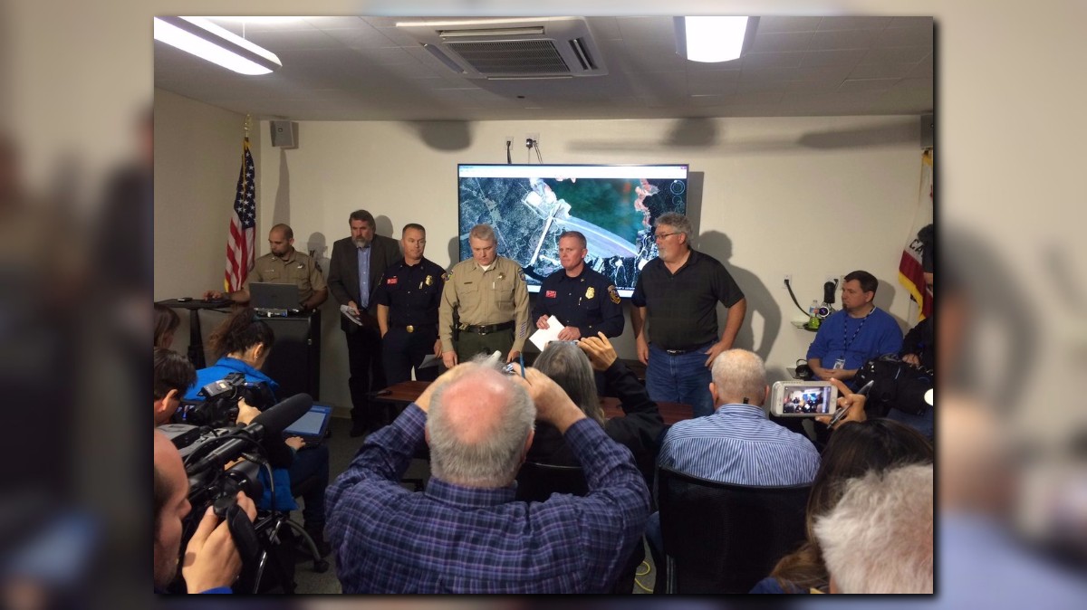 Oroville Spillway incident press...
