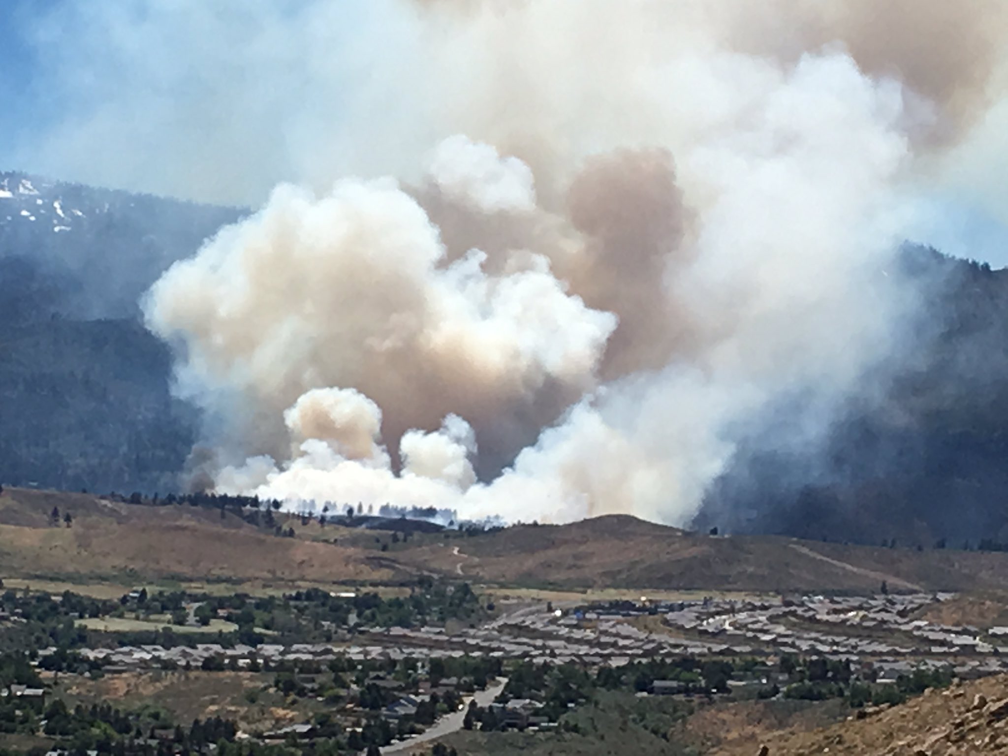 Crews battle northern Nevada fires in record heat