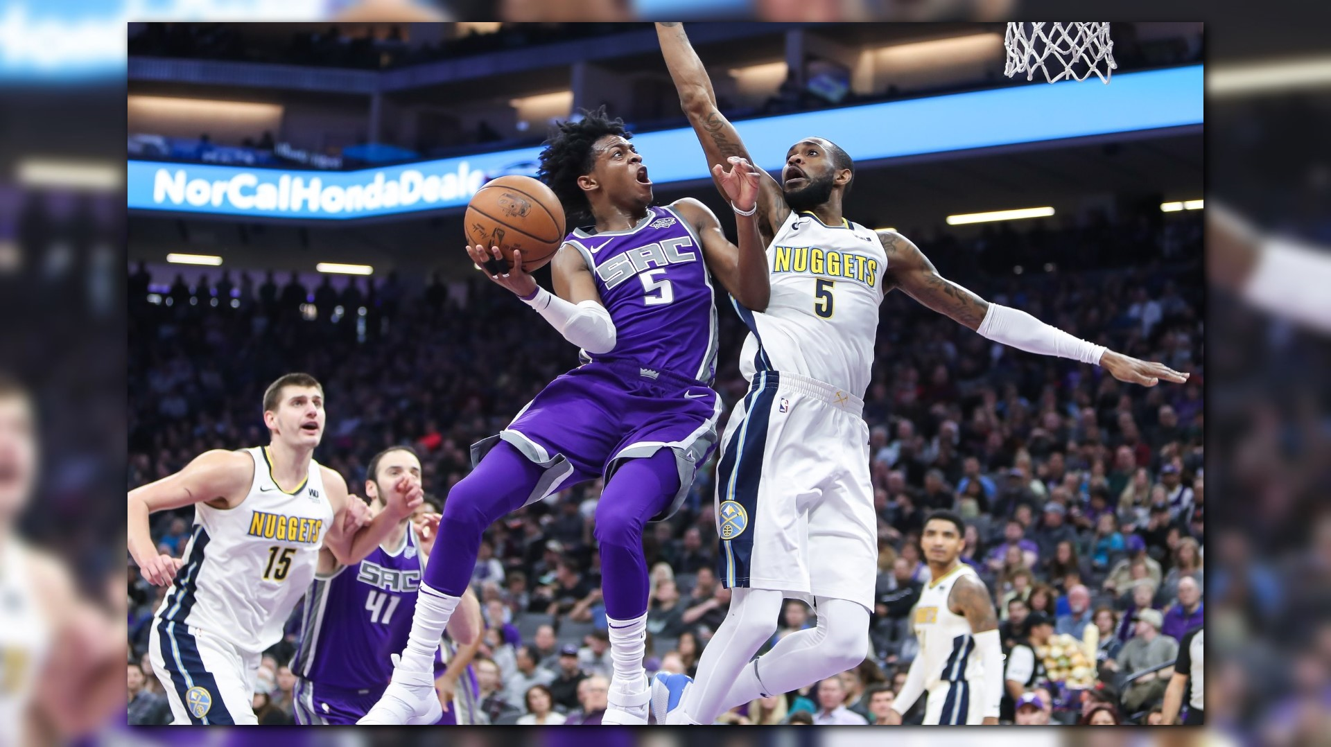 De'Aaron Fox Pulls Up From Midcourt For A Game Game Winner